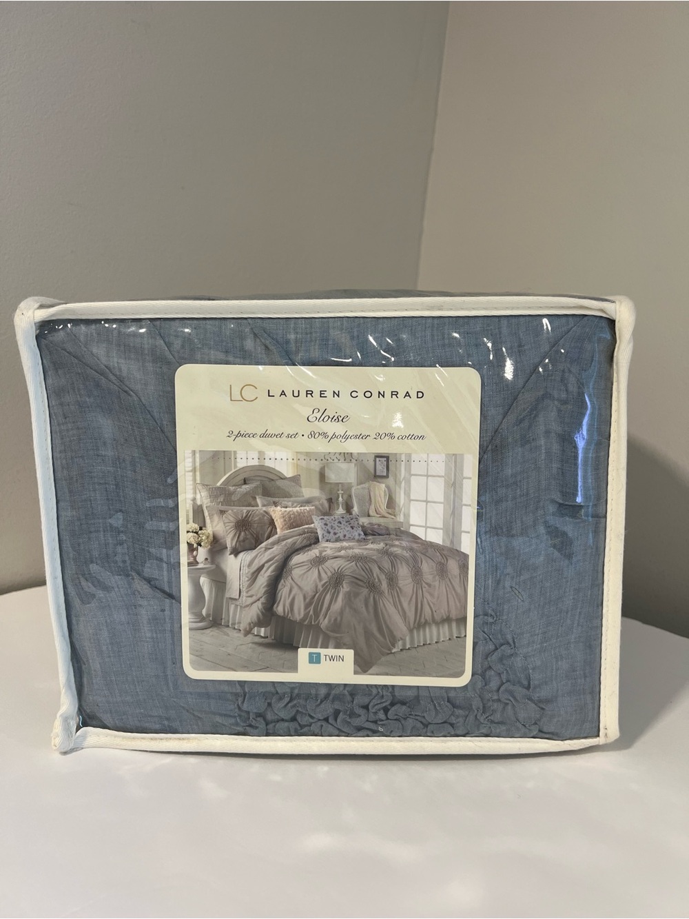 LC Lauren Conrad Eloise Twin Duvet Cover Set - Blue